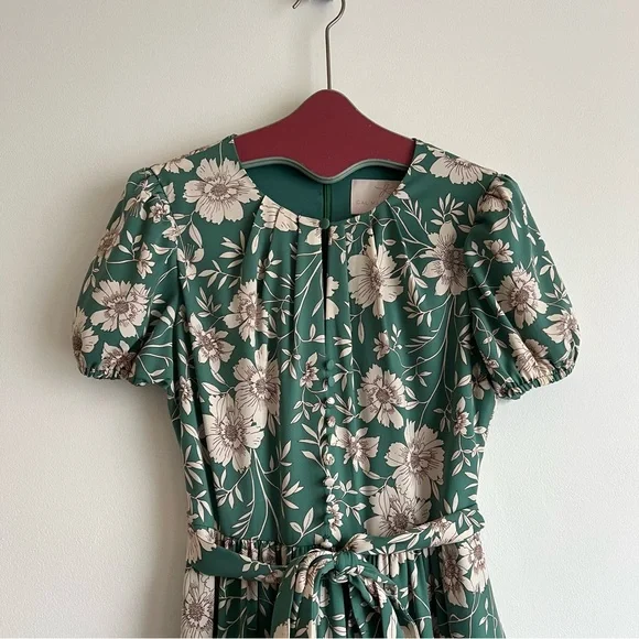 Gal Meets Glam Shannon Dress in Jade / Ivory - Picture 7 of 16